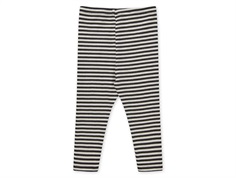 Mads Nørgaard Pumini leggings black/vanilla ice striped